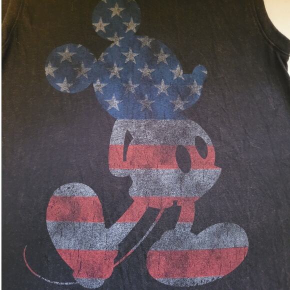 Disney American Flag Mickey Mouse Muscle T-shirt Lightweight Patriotic‎ - M - Picture 1 of 5